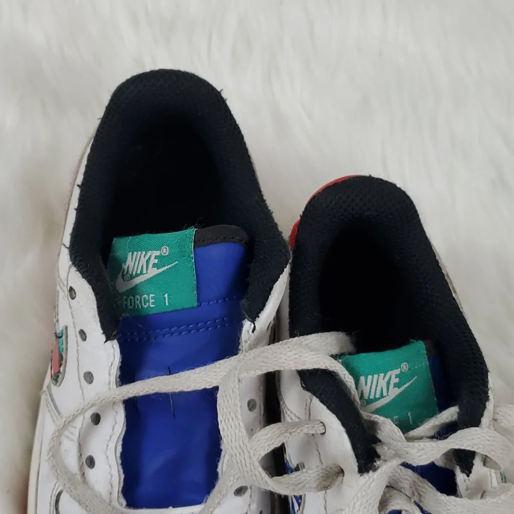 Nike Air Firce 1 crayon shoes sneakers kids lace up size 11C